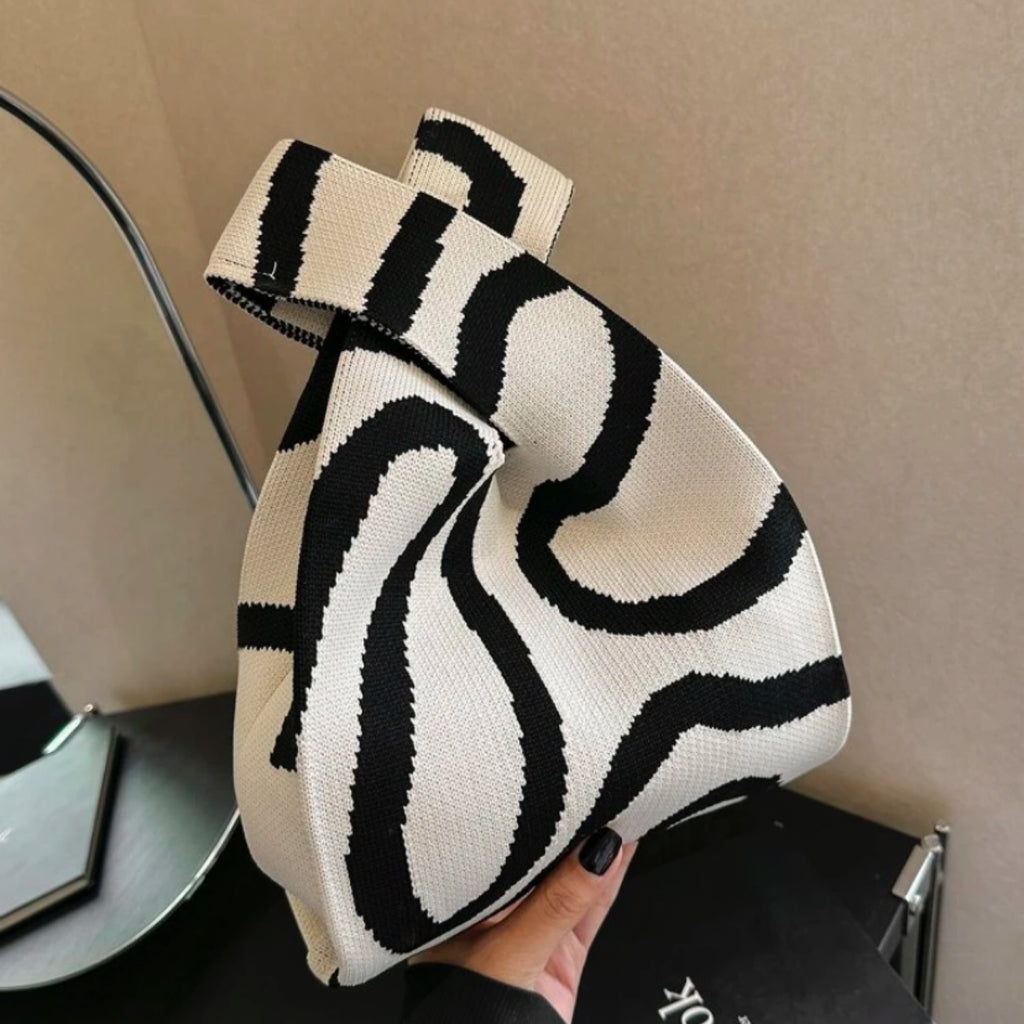 Knitted Crochet Tote Bag