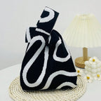 Knitted Crochet Tote Bag