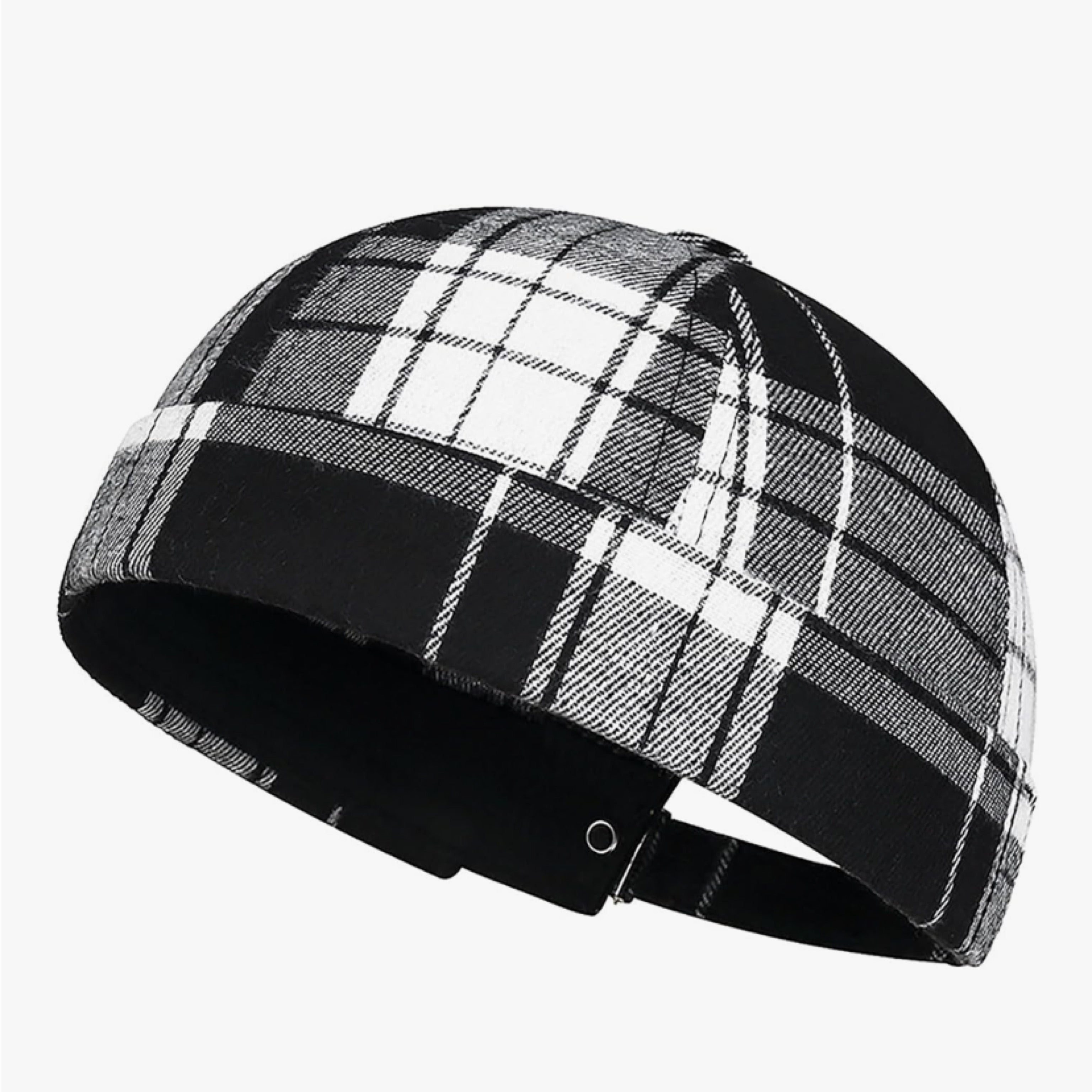 Brimless checkered