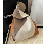 Knitted Crochet Tote Bag